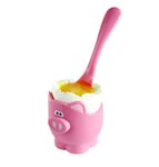 Joie Kitchen Gadgets 067742-670106 Piggy Egg Cup 2 pc Set, Plastic, Pink