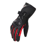 XUEXIU Gants De Moto d'hiver Imperméable Gant Moto Gardez Les Hommes Chauds Moto Gants Touch Screen Guantes Motorbike Riding Gants (Color : WP 02 Red, Size : M)