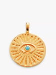 Monica Vinader Talisman Evil Eye Pendant Charm, Gold