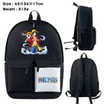 One Piece Sac à dos périphérique One Piece Anime Sac d'école Couleur assortie Sac de voyage en plein air Sac d'ordinateur Cartable Sac One Piece-JJ6304