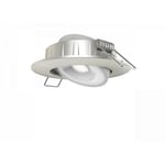 Spot Downlight led 5W Orientable Rond Coupe ø 68 mm Nickel Brossé Blanc neutre 4000K