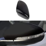 ZHAOOP Couvre-   rétroviseurs d' Aile de Voiture Couvre-rétroviseur de Porte Remplacement côté Droit/Gauche Couvre- rétroviseur Noir Brillant , pour VW Jetta MK6 (Couleur: Gauche) -Gauche