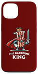 Coque pour iPhone 13 Barbeque King Citation humoristique pour les amateurs de barbecue