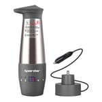 Spardar 12V Car Travel Electric Kettle, Car Powered Kettle Fast Boil Water Using Cigarette Lighter, Portable Travel Kettle 304 Stainless Steel, Variable Temperature Control, 80W/120W Quick Heating