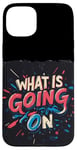 Coque pour iPhone 15 Plus Costume de discours Cool What is going on