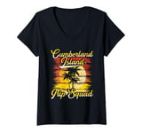 Womens Cumberland Island Trip Squad Summer Vacation Island V-Neck T-Shirt