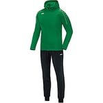 JAKO - Survêtement Classico en Polyester avec Capuche, Femme, Vert Sportif, 38