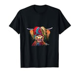 Funny Highland Cow 3 Mum Gift, For Her, For Birthday, Dad T-Shirt