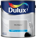 Dulux Matt Interior Walls & Ceilings Emulsion Paint 2.5L - Chic Shadow