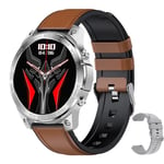 Montre Intelligente Étanche Ip68 Pour Homme,Montre Intelligente De Natation,Écran D'affichage Toujours À L'heure,Grande Batterie 2023 Mah,Ndavid,Appel Bluetooth,400 - Type Brown Belt #A