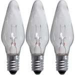 Reservlampa E10 | 34V | varmvit | dimbar | 3-pack