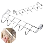 Steel Coat Hanger Towel Hanger Rack Door Hook 5 Hooks Rack Bathroom Organizer