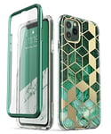 i-Blason Cosmo Series Protective Case for Apple iPhone 11 Pro 5.8-Inch (2019), Marble Green