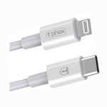 KABEL LIGHTNING - USB C - IPHONE T-PHOX GLARY 18W PD 100CM