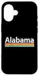 Coque pour iPhone 16 Alabama - AL - Vintage / Worn Design - Classic