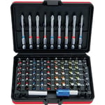 KS TOOLS 918.3030 - Jeu d'Embouts de Vissage à Code Couleur TORSIONpower 1/4", 32 Pièces - Kit d’Embouts pour Tournevis - Porte-Embouts Magnétique à Verrouillage Automatique Chromé Satiné