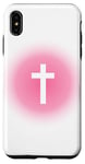 iPhone XS Max Christian Faith Cross Pink Aura Case