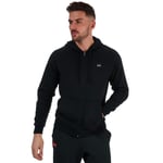 Under Armour Mens Rival Fleece Zip Hoodie in Black Cotton - Size X-Large