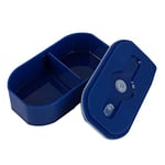 IDRINK® - Lunch Box conserver longtemps vos plats | Lunch box bento porte-plats avec séparateur et bande élastique Bleu