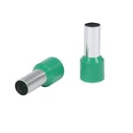 DEBFLEX Cosses électriques - Cosses à sertir - Embout pré isolé - Embouts de câblage pré isolé - Connecteur électrique - Embout de Câble - 10 Embouts Pré-Isolé 16mm ² Vert