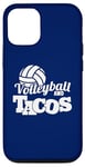 Coque pour iPhone 12/12 Pro Volleyball et Tacos Spike et Salsa Beach Volleyball Vibes