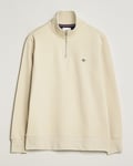 GANT Original Shield Half Zip Sweater Silky Beige