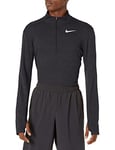 Nike M NK Pacer Top HZ T-Shirt à Manches Longues Homme, Black/Black/(Reflective Silv) (C/O.), FR : L (Taille Fabricant : L-T)