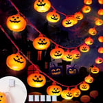 Halloween Pumpkin koristeellinen Halloween Pumpkin String 5m 40LED USB Powered Pumpkin Light Sopii Halloween Party Family Gardeniin