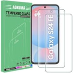 AOKUMA Tempered Glass for Samsung Galaxy S24 FE Screen Protector, [2 Pack] Premium Quality Guard Film, Case Friendly, Shatterproof, Shockproof, Scratchproof oilproof