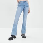 LH - jeans flare denim double stone femme