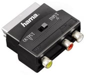 Hama - Videoadapter - Scart (Han) Till Rca X 3 (Hun) - Sort