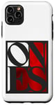 Coque pour iPhone 11 Pro Max Rouge One Of Them Ones Couleur rouge Graphique blanc