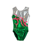 Obersee Girls Gymnastics Leotards One-Piece Athletic Activewear Girl's Dance Outfit Girls' & Women's Sizes - Carrie Green | CXXS Child (2-3 years) | O3GL045CXXS