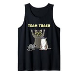 Street Cats Raccoon Opossum Rat Team Trash Funny Animal Tank Top