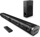 Sound bar for TV, 190W 2.1 Soundbar with Subwoofer, 6 EQ Modes, 5.0