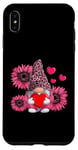 iPhone XS Max Cute Pink Gnome Sunflower Valentines Day Case