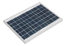 LEOFLA Panneau solaire photovoltaïque monocristallin de 10 W avec pince crocodile