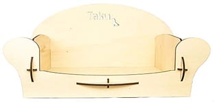 Taku Tk04 mln Lit pour Chiens, Fauteuil en Bois, Taille Moyenne, Base intérieure, 40 x 65 cm, Couleur Bois Naturel, Taille M, Bois Naturel Clair