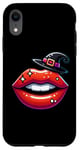 iPhone XR Red Lips Funny Vampire Mouth Halloween Boys Girls Kids Case