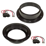 Sound way - Soportes adaptadores anillos de altavoz 165 mm Compatible Con Skoda Seat Volkswagen Audi