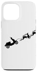 Coque pour iPhone 13 Pro Max Retro Scooter Club Vacances Renne Gear Head Scoot Life