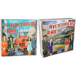 Les AVENTURIERS du Rail : 1 Jeu Londres Années 70 + 1 Jeu New York Années 60 -Jeu de Société pour Enfants dès 8 Ans - 2 à 4 Joueurs -15 Min -Version Compacte Indépendante en Français - Days of Wonder