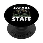 Safari Staff Art For Men Women Zookeeper Costume Zoo Jungle PopSockets Adhesive PopGrip