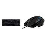 Logitech G413 TKL SE Clavier Gamer Mécanique - Rétroéclairé avec Switches Mécaniques Tactiles, Anti-Ghosting+ Logitech G502 Hero Souris Gamer Filaire Haute Performance