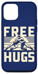 iPhone 12/12 Pro Free Hugs Funny Wrestlers Quote MMA Sport Wrestling Shows Case