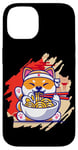 Coque pour iPhone 14 Art japonais et ours panda japonais Ramen