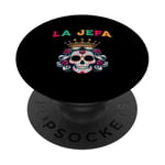 Sugar Skull La Jefa Lady Boss PopSockets PopGrip Adhésif