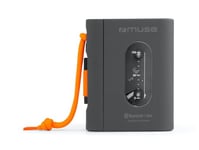 MUSE Lecteur de Cassettes - Lecteur Cassette Portable avec Prise Casque - Charge Rapide Via USB-C - Design élégant - Noir