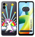 Coque Silicone Transparent pour Xiaomi Redmi A1 Plus Design Licorne Dessins