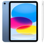 Apple 10.9” iPad (64 GB, Blue) & Pencil (USB-C) Bundle, Blue